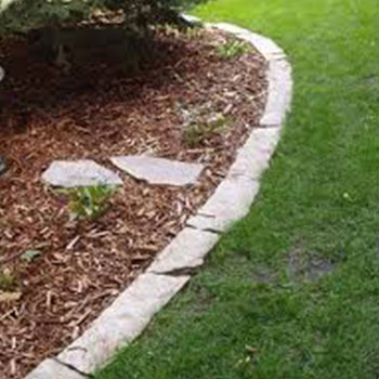 Rubble Border Installation