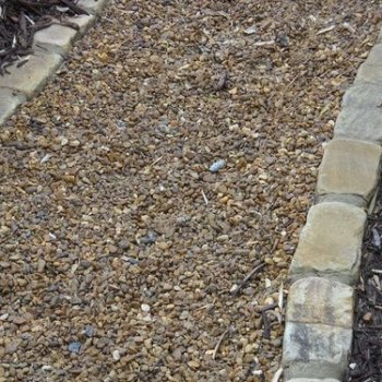 Tumbled Cobbles Edging Installation