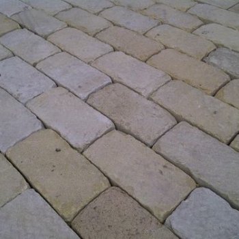 Tumbled Cobbles Patio Installation