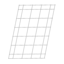 Vertical Grid 28 ⅜ x 42 ½ Can be installed horizontally and vertically.